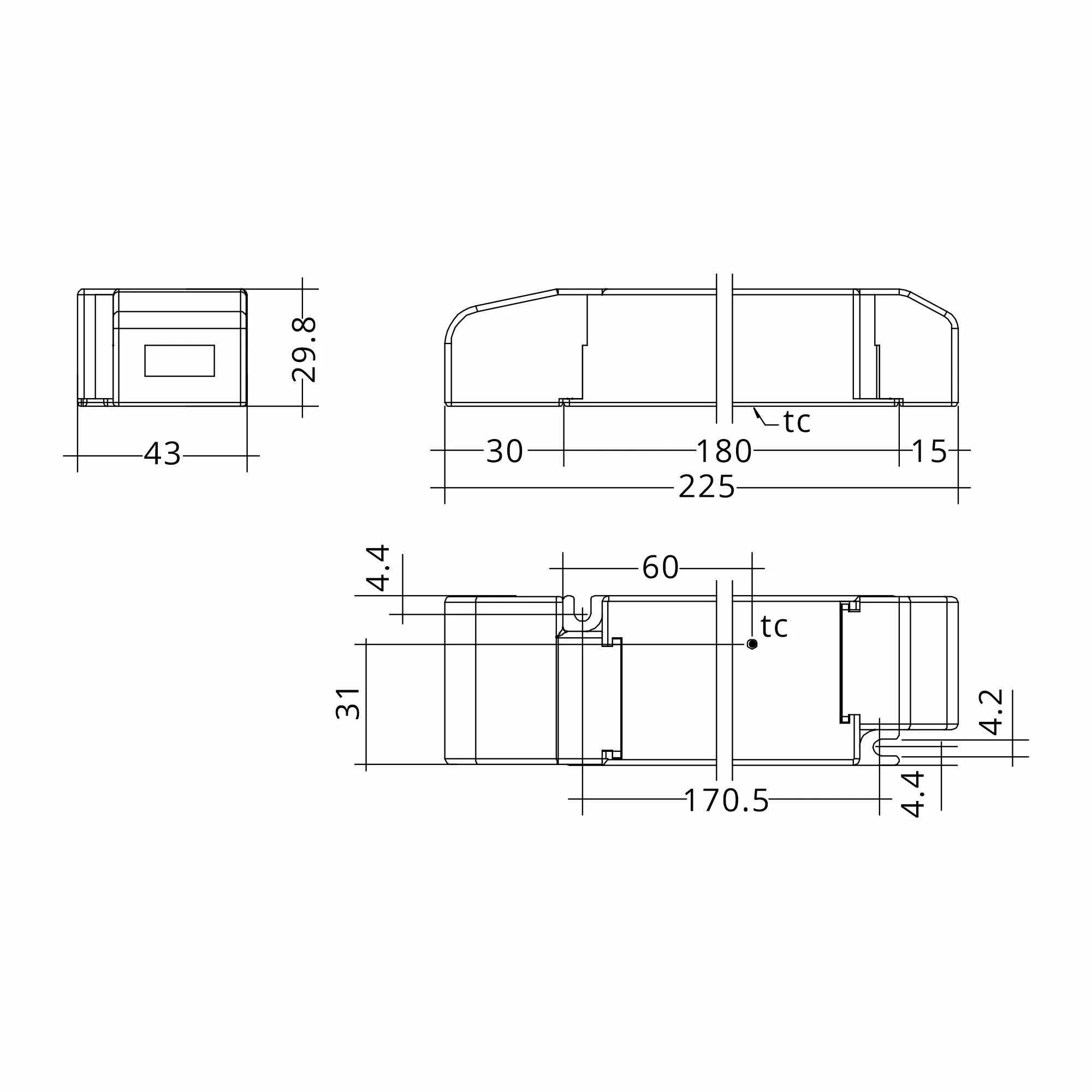 60W 48V SC SNC ESSENCE Constant Voltage LED Driver 87501095  Tridonic LC